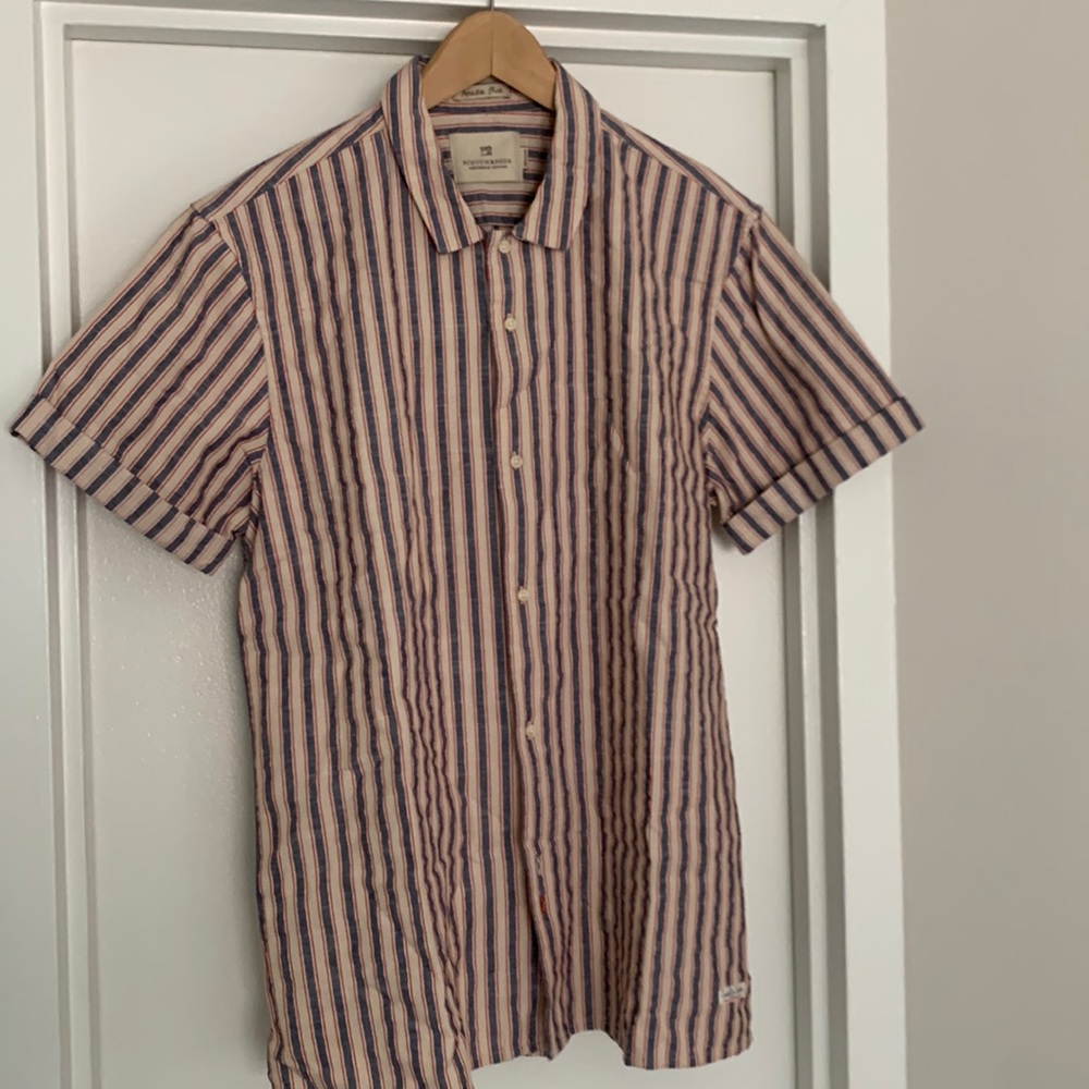 Scotch & Soda men’s short sleeve button up - Size: L